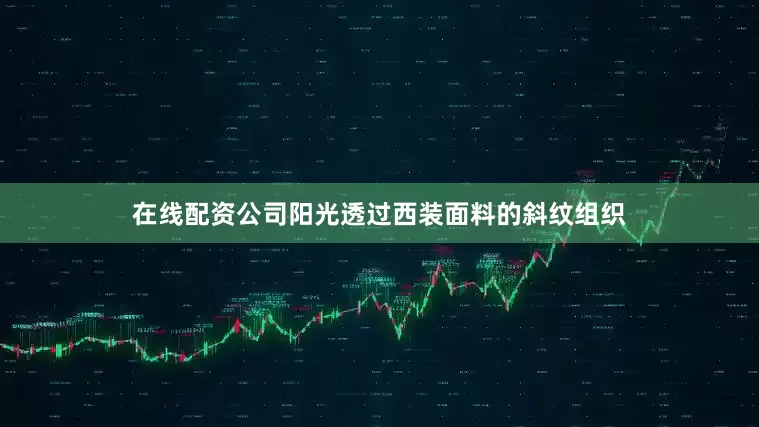 在线配资公司阳光透过西装面料的斜纹组织