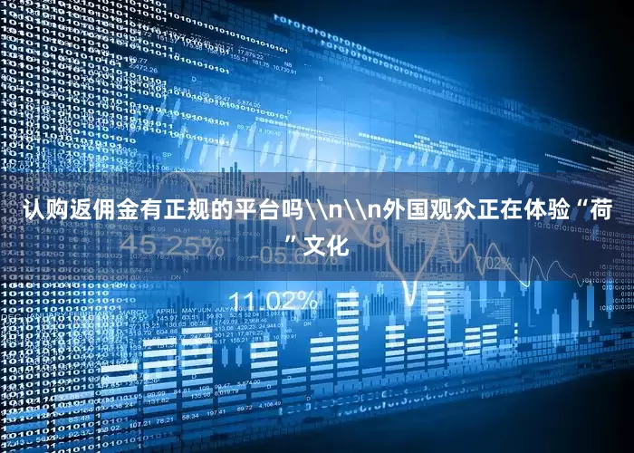 认购返佣金有正规的平台吗\n\n外国观众正在体验“荷”文化