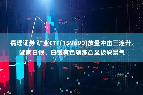 嘉理证券 矿业ETF(159690)放量冲击三连升, 湖南白银、白银有色领涨凸显板块景气